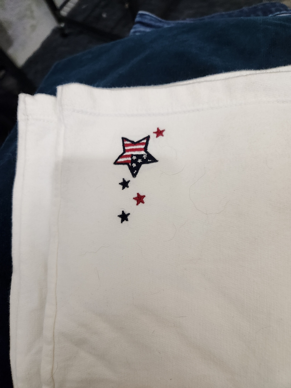 White Patriotic Capris